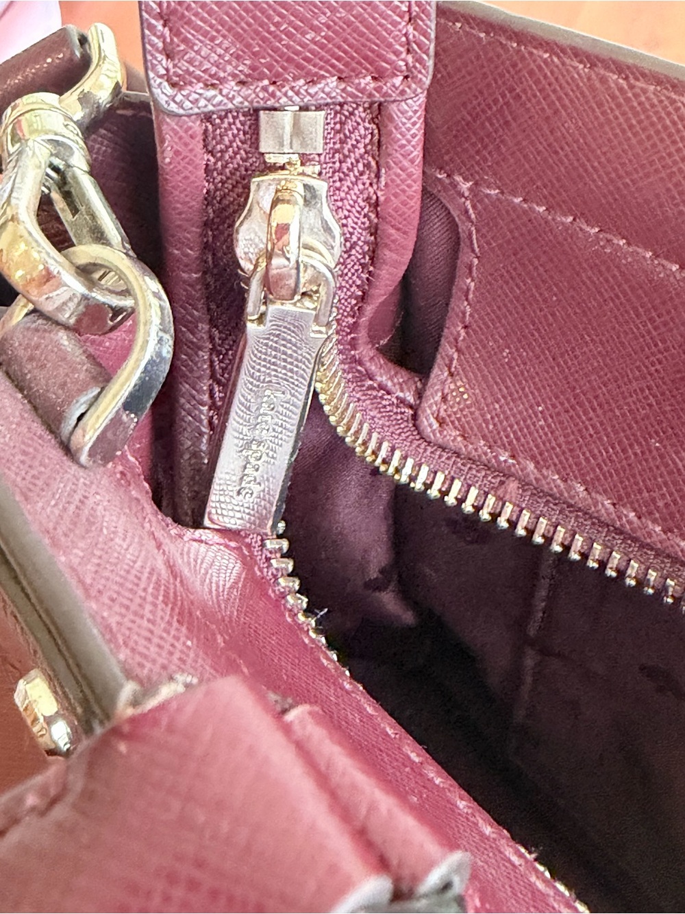 π·β¨ Kate Spade New York Burgundy Satchel + Matching Wallet Set ππ - Picture 10 of 11